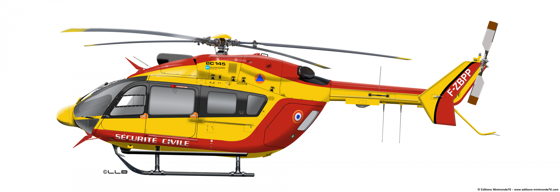 Ec145 securite civile dragon 76